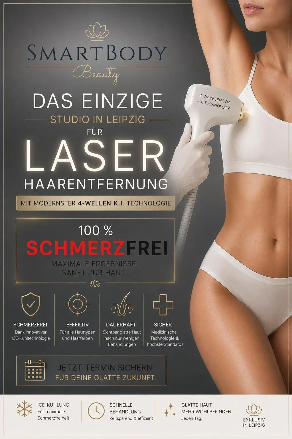 ALIX FULL AI Twin IPL Laser-Gerät im SmartBody Beauty Studio Leipzig